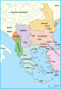 Balkan devletlerinin sınırları