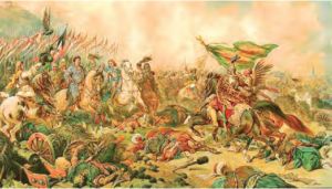 II. Viyana Kuşatması’nda Avusturya’ya gelen destek kuvvetleri (“1683 Viyana Muharebesi”, Macar ressam Juliusz Kossak, Varşova Ulusal Müzesi)