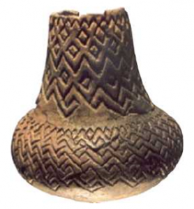 Kalkolitik Dönem'e ait çömlek, Yarımburgaz Mağarası