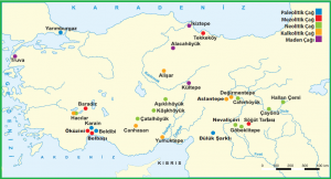 Tarih öncesi çağlarda Anadolu'daki başlıca yerleşim yerleri