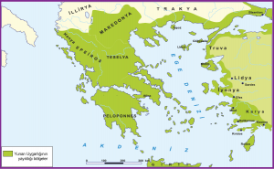 Yunan Uygarlığının Yayıldığı Bölgeler